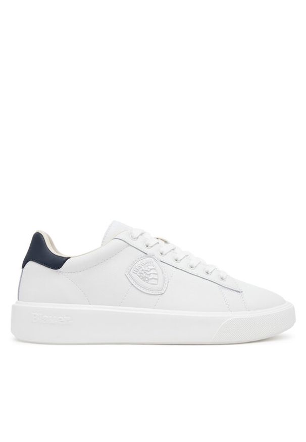 Blauer Sneakersy S5BUCK01/LEA Biały. Kolor: biały. Materiał: skóra