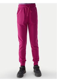 4f - 4F Spodnie dresowe 4FJWSS24TTROF587 Różowy Regular Fit. Kolor: różowy. Materiał: bawełna #3