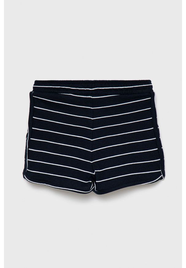 Name it szorty bawełniane dziecięce kolor granatowy wzorzyste. Okazja: na co dzień. Kolor: niebieski. Materiał: bawełna. Styl: casual