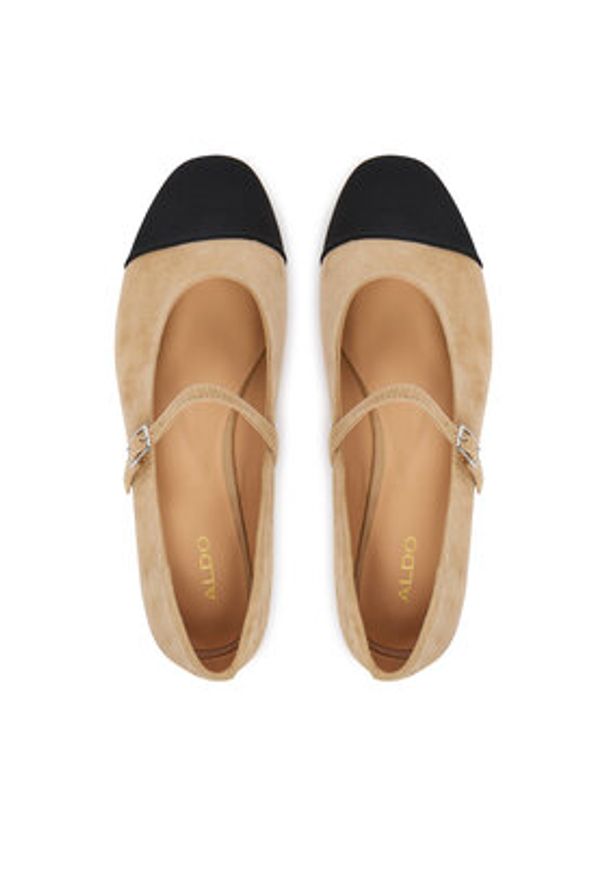 Aldo Baleriny Haoinia 14193443 Brązowy. Kolor: brązowy. Materiał: skóra, zamsz