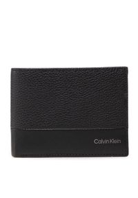 Calvin Klein Duży Portfel Męski Subtle Mix Bifold 5Cc W/Coin L K50K509180 Czarny. Kolor: czarny. Materiał: skóra