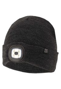 HEAT KEEPER - Czapka termiczna + latarka LED męska Jeden rozmiar - 4 sztuki. Kolor: wielokolorowy, szary, brązowy. Materiał: poliakryl. Sezon: zima. Styl: sportowy #1