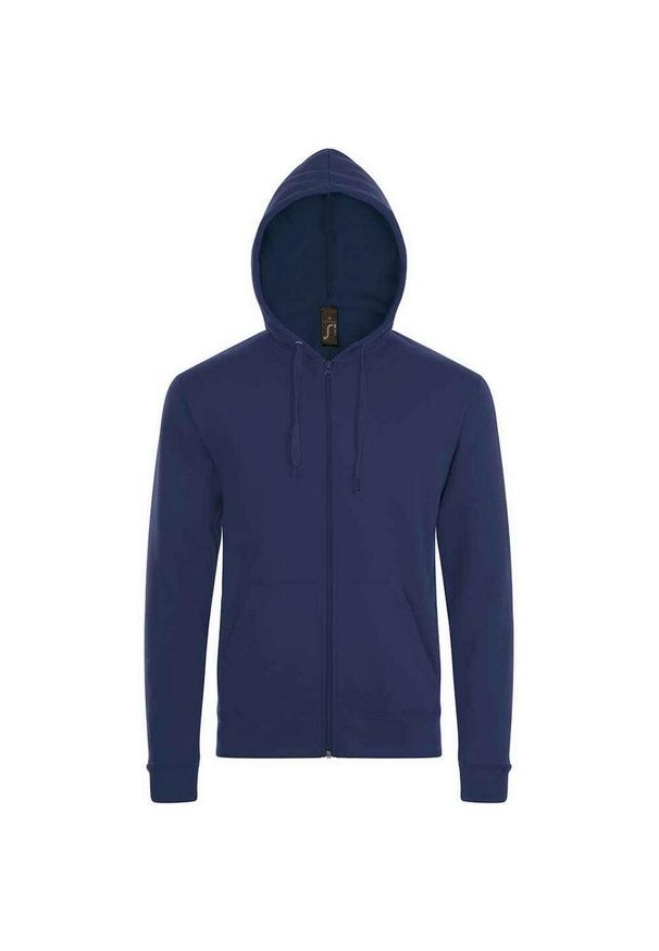 SOL'S - Bluza Z Kapturem Dla Dorosłych Unisex Stone. Typ kołnierza: kaptur. Kolor: niebieski