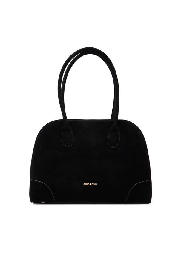 Gino Rossi - GINO ROSSI Torebka EO-LA224-19138 Czarny. Kolor: czarny. Materiał: zamszowe, skórzane