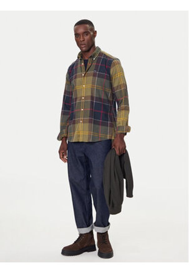 Barbour Koszula Glendale MSH4992TN52 Zielony Regular Fit. Kolor: zielony. Materiał: bawełna