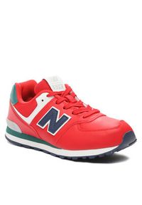 New Balance Sneakersy GC574CU Czerwony. Kolor: czerwony. Materiał: skóra. Model: New Balance 574 #4