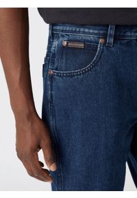 Wrangler - WRANGLER TEXAS SLIM MĘSKIE SPODNIE JEANSOWE BLUE GAMBIT W12SLR29F