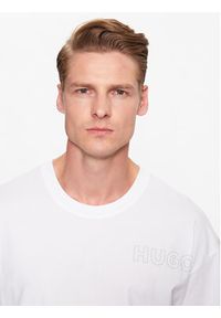 Hugo T-Shirt 50478916 Biały Relaxed Fit. Kolor: biały. Materiał: bawełna