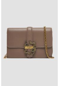 Just Cavalli - JUST CAVALLI Kopertówka w kolorze taupe Iconic Snakes - Style 13. Kolor: beżowy. Materiał: skórzane