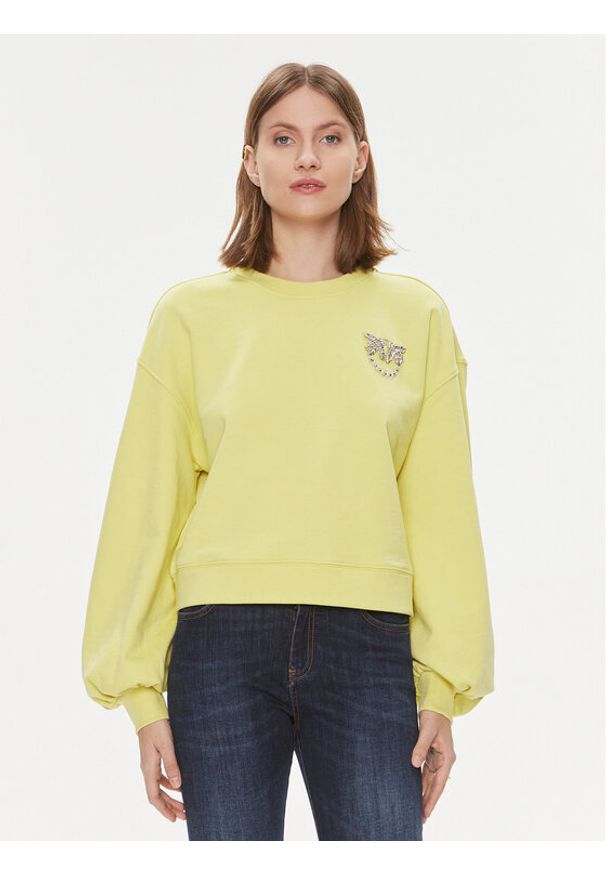 Pinko Bluza Ceresole Maglia . 102827 A1R8 Żółty Regular Fit. Kolor: żółty. Materiał: bawełna
