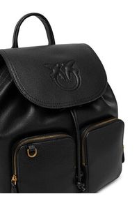 Pinko - PINKO Plecak Carrie Backpack Al 25-26 PLTT 104351 A29Q Czarny. Kolor: czarny. Materiał: skóra #6