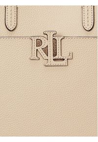 Lauren Ralph Lauren - LAUREN RALPH LAUREN Torebka Cameryn 431966760003 Beżowy. Kolor: beżowy. Materiał: skórzane #3