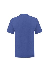 FRUIT OF THE LOOM - Koszulka Unisex Dla Dorosłych Iconic Heather. Kolor: niebieski