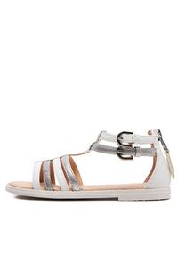 Geox Sandały J Sandal Karly Girl J7235D 054AJ C1Z1N S Biały. Kolor: biały