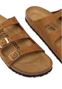 Birkenstock Klapki Florida 1033203 Brązowy. Kolor: brązowy. Materiał: nubuk, skóra #3