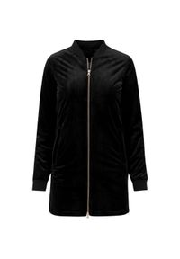 Urban Classics - Parka dla kobiet Urban Classic long velvet. Okazja: na co dzień. Kolor: czarny. Materiał: welur. Długość: długie. Sezon: zima. Styl: casual #1