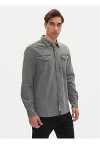 Mustang Koszula jeansowa Duver 1016240 Szary Regular Fit. Kolor: szary. Materiał: bawełna #1