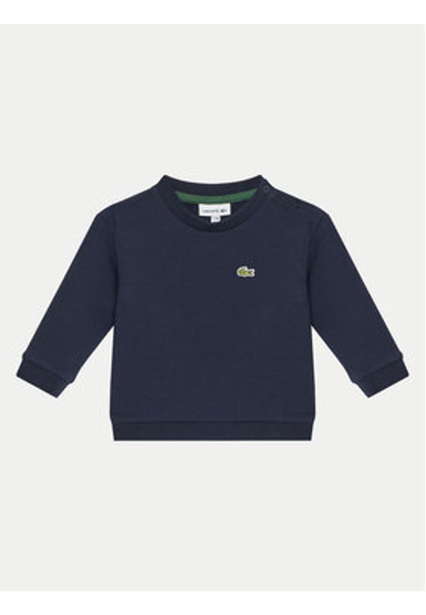 Lacoste Dres 4J8409 Granatowy Regular Fit. Kolor: niebieski. Materiał: bawełna