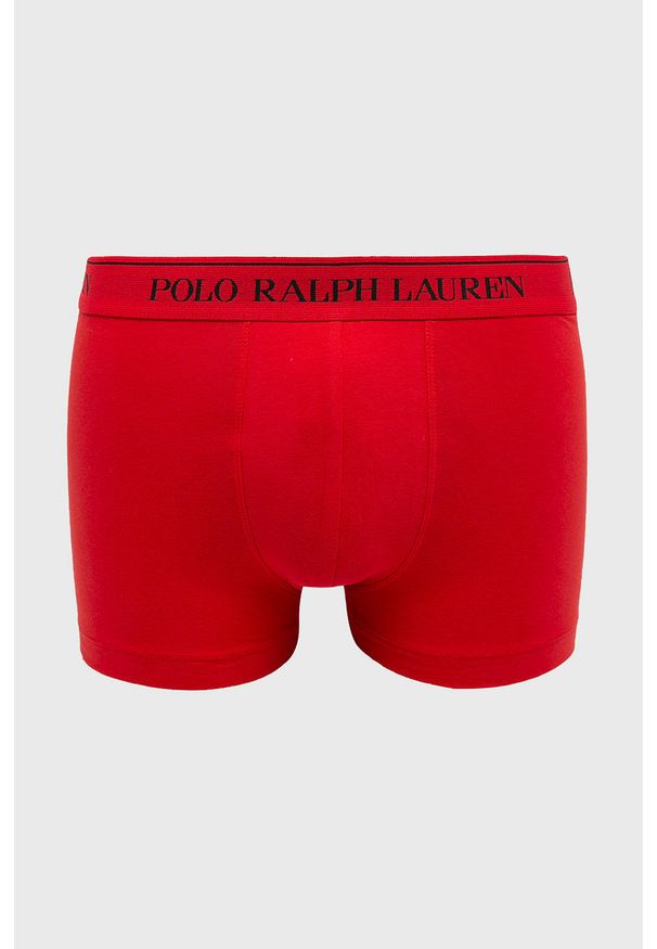 Polo Ralph Lauren - Bokserki (3-pack). Kolor: czerwony. Materiał: bawełna, dzianina, elastan. Wzór: gładki