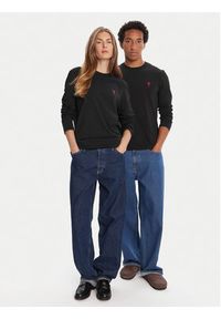 AMI PARIS - AMI Paris Longsleeve BFUTS235.724 Czarny Regular Fit. Kolor: czarny. Materiał: bawełna. Długość rękawa: długi rękaw #5