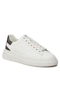 Guess Sneakersy Elba FMPVIB LEA12 Biały. Kolor: biały. Materiał: skóra