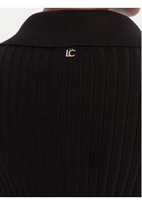 LOLA CASADEMUNT Kardigan LF2511007 Czarny Slim Fit. Kolor: czarny. Materiał: syntetyk #3