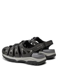 skechers - Skechers Sandały Tresmen-Outseen 204111/GRY Szary. Kolor: szary. Materiał: skóra #4