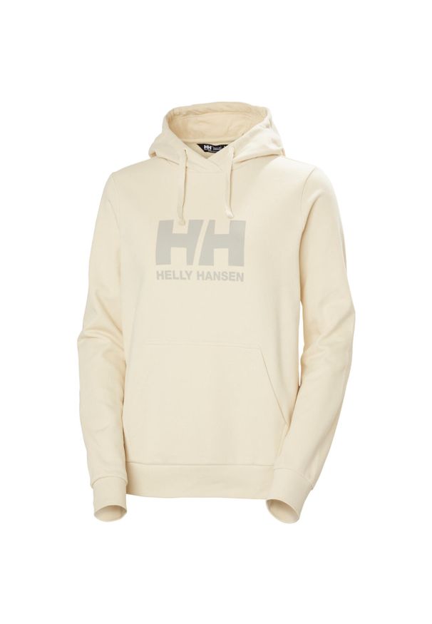 Kurtka dresowa damska z logo Helly Hansen 2.0. Kolor: beżowy, biały, wielokolorowy. Materiał: dresówka