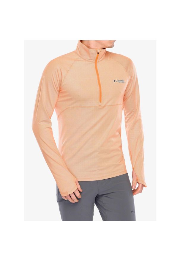 columbia - Bluza bez kaptura męska Columbia EU Summit Valley LS Half Zip. Typ kołnierza: bez kaptura. Kolor: pomarańczowy