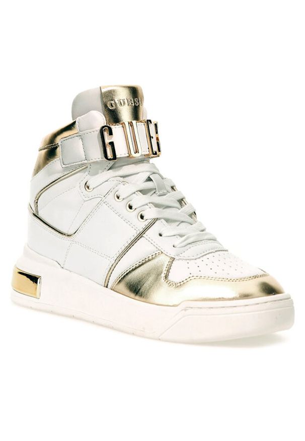 Guess Sneakersy Corten FL5CTN ELE12 Biały. Kolor: biały. Materiał: skóra