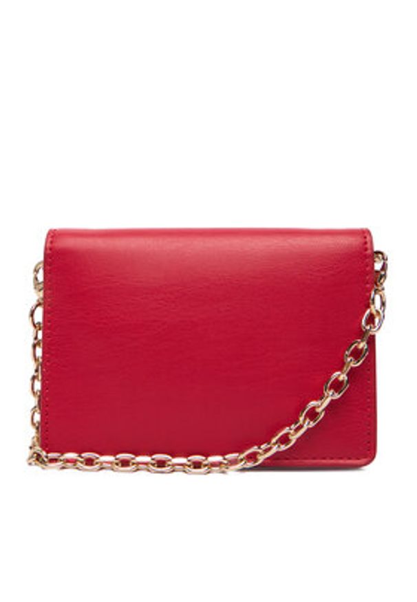TOMMY HILFIGER - Tommy Hilfiger Torebka Th Icon Card Holder W/Chain AW0AW18248 Czerwony. Kolor: czerwony. Materiał: skórzane