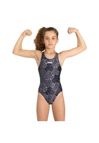 Strój kąpielowy plażowy dla dziewczynki Arena Kikko Pro. Kolor: szary #1