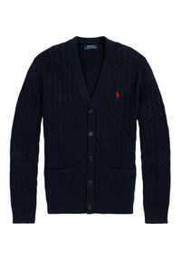 Polo Ralph Lauren Kardigan 710890548004 Granatowy Regular Fit. Typ kołnierza: polo. Kolor: niebieski. Materiał: bawełna #2