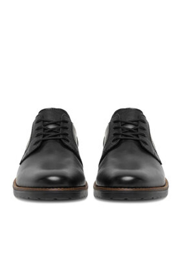 Rieker Półbuty 14603-00 Czarny. Kolor: czarny. Materiał: skóra