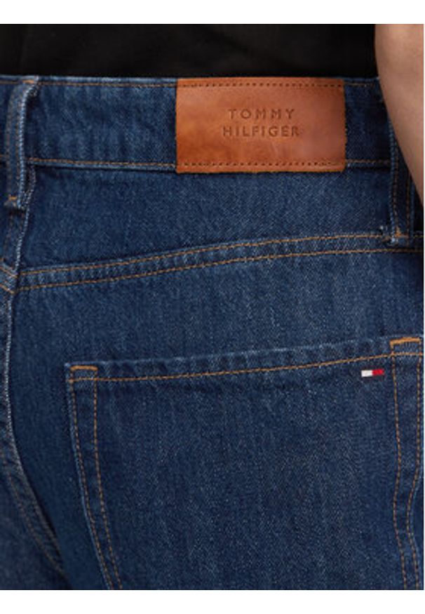 TOMMY HILFIGER - Tommy Hilfiger Jeansy WW0WW45417 Granatowy Tapered Fit. Kolor: niebieski