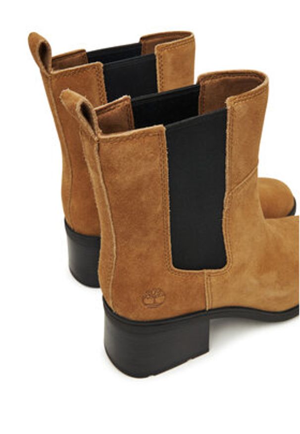 Timberland Botki Bellevaux TB0A424XES41 Brązowy. Kolor: brązowy. Materiał: zamsz, skóra