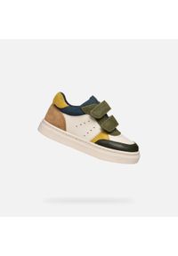 Geox - Buty GEOX B NASHIK BOY Wielokolorowy. Okazja: na co dzień. Kolor: zielony, biały, wielokolorowy. Materiał: tkanina, skóra