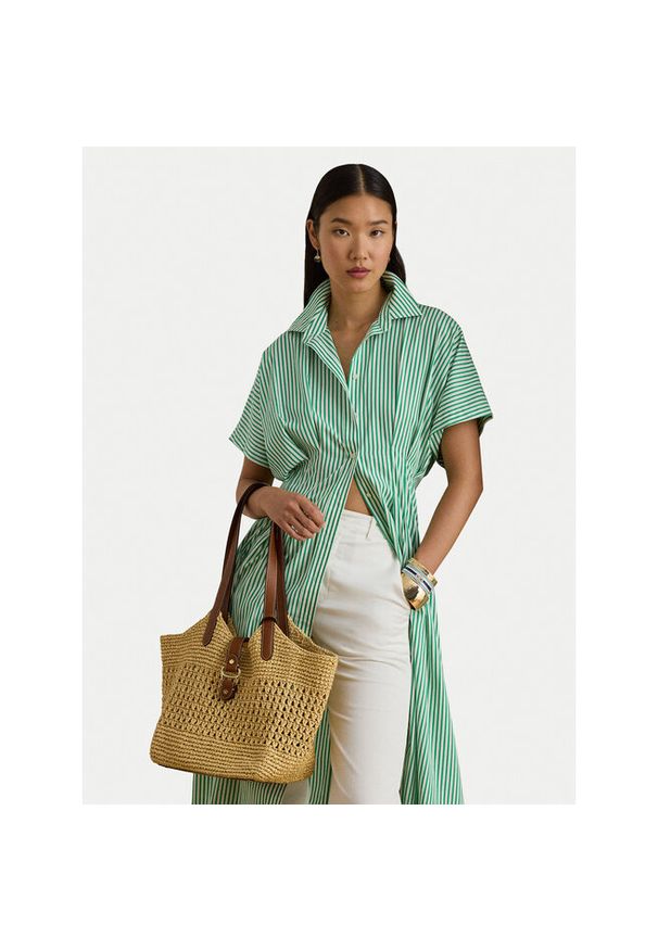 Lauren Ralph Lauren - Torebka LAUREN RALPH LAUREN. Kolor: brązowy