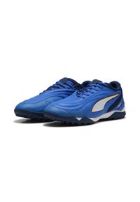Puma - Buty halowe unisex IBERO TT PUMA Mountain Blue White Heat Fire Persian Orange. Kolor: pomarańczowy, żółty, niebieski, wielokolorowy, biały. Sport: piłka nożna