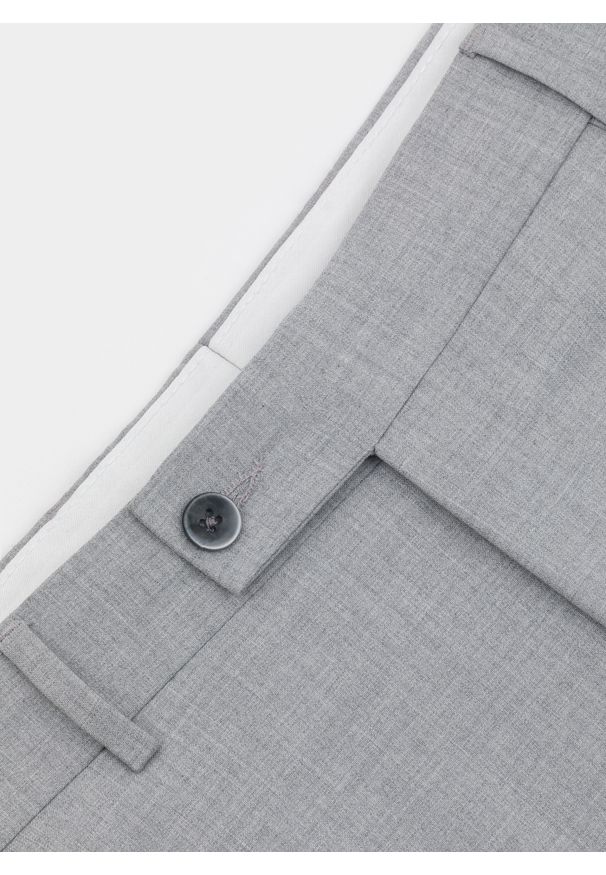 Pako Lorente - PAKO LORENTE – Szare spodnie garniturowe P22SF-6G-006-S-S. Kolor: szary. Materiał: poliester, elastan, wiskoza. Wzór: gładki. Styl: elegancki