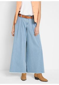 bonprix - Spódnico-spodnie dżinsowe, wide leg. Kolor: niebieski #1