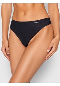 Calvin Klein Underwear Stringi 0000D3428E Czarny. Kolor: czarny. Materiał: syntetyk #1