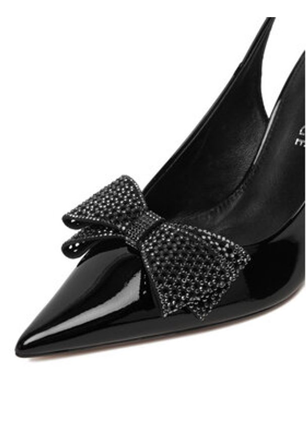 Eva Minge Czółenka ANEMONE-V1892-56-1 Czarny. Kolor: czarny. Materiał: skóra, lakier