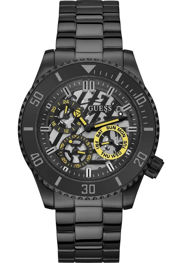 Zegarek Guess Zegarek męski Guess GW0488G3 czarny. Kolor: czarny