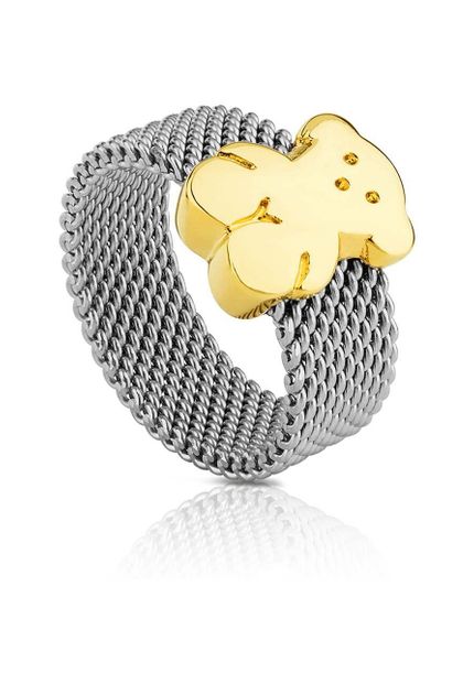 アクセサリー me0821 33400 TOUS STRAIGHT - PIERŚCIONEK Z ŻÓŁTEGO SREBRA VERMEIL Z