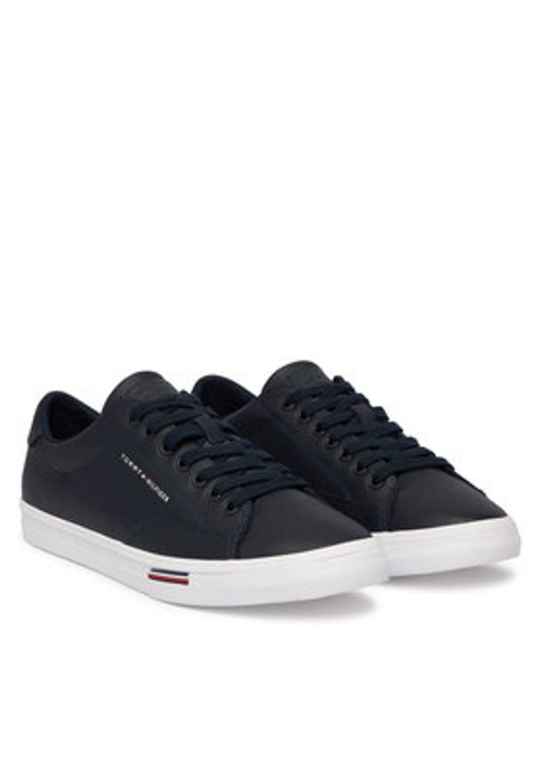 TOMMY HILFIGER - Tommy Hilfiger Tenisówki Vulc Core Rwb Long Lace Lth FM0FM05814 Granatowy. Kolor: niebieski. Materiał: skóra