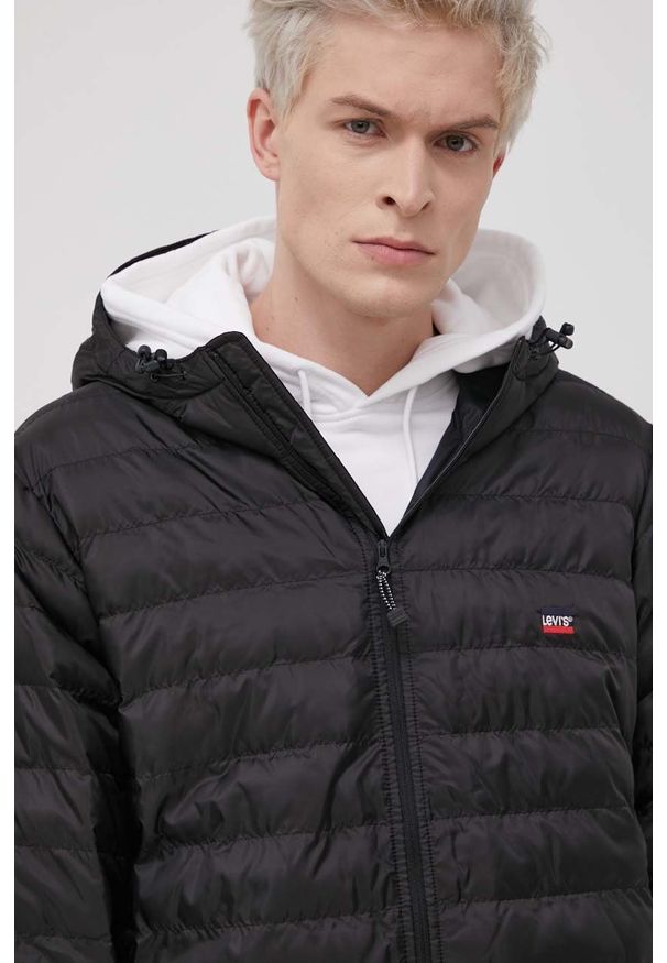 Levi's® - Levi's Kurtka męska kolor czarny przejściowa. Okazja: na spotkanie biznesowe. Kolor: czarny. Materiał: puch, materiał. Styl: biznesowy