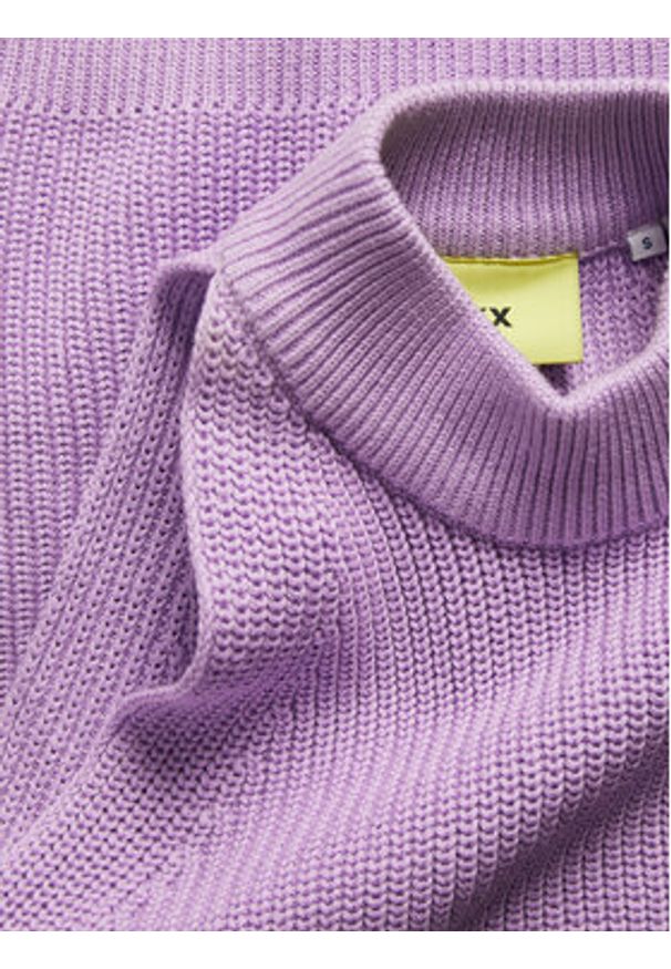 JJXX Bluzka Zitta 12226992 Fioletowy Slim Fit. Kolor: fioletowy. Materiał: bawełna