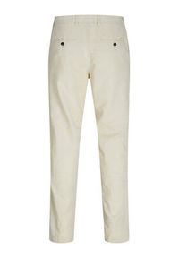 Jack & Jones Chinosy Stace 12248604 Écru Tapered Fit. Kolor: kremowy. Materiał: bawełna #7