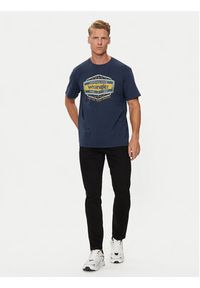 Wrangler T-Shirt Americana 112357448 Niebieski Regular Fit. Kolor: niebieski. Materiał: bawełna